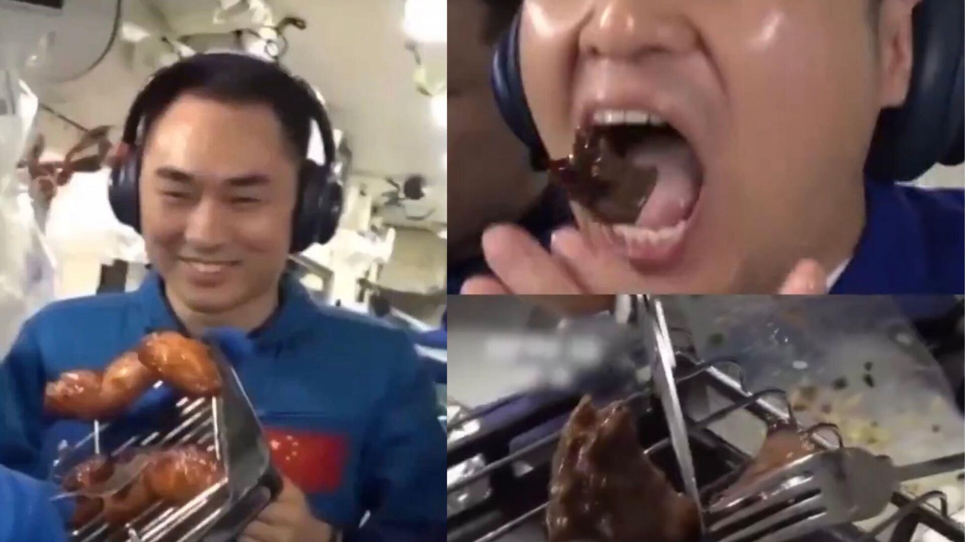 uzayda mangal yapildi taykonotlar uzayda ilk kez izgara et ve tavuk pisirdi mI31xxfz.jpg